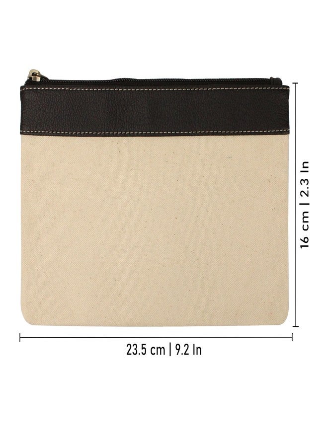 Spillbox حقيبة قماشية متعددة الاستخدامات | أدوات مكتبية | مقلمة | مستحضرات تجميل | سفر | أدوات زينة | محفظة نقود | مجوهرات | حقيبة متعددة الأغراض | حقيبة تنظيم | هدية عيد ميلاد للأطفال - حقيبة قماشية بحواف خارجية (أسود) - Image 5